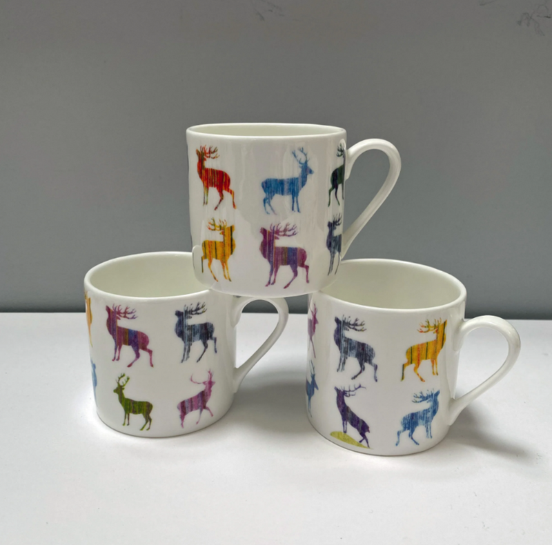 Colourful Multi Stags Design By Chloe Gardner