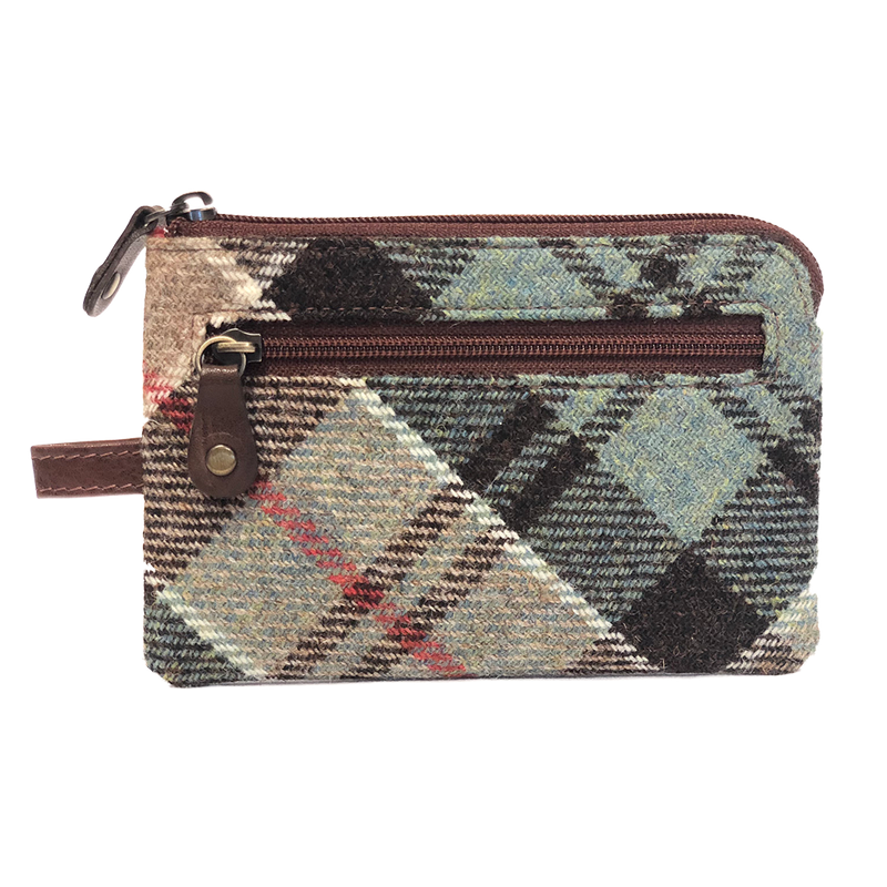 Key and Coin Case in Weathered Colquhoun Tartan Tweed - Luss General Store
