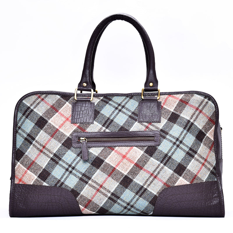 Holdall Bag in Weathered Colquhoun Tweed & Leather - Luss General Store