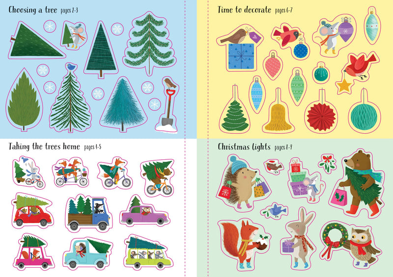 Sparkly Christmas Trees Sticker Book