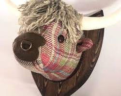Highland Cow Fabric Wall Decoration - Luss General Store