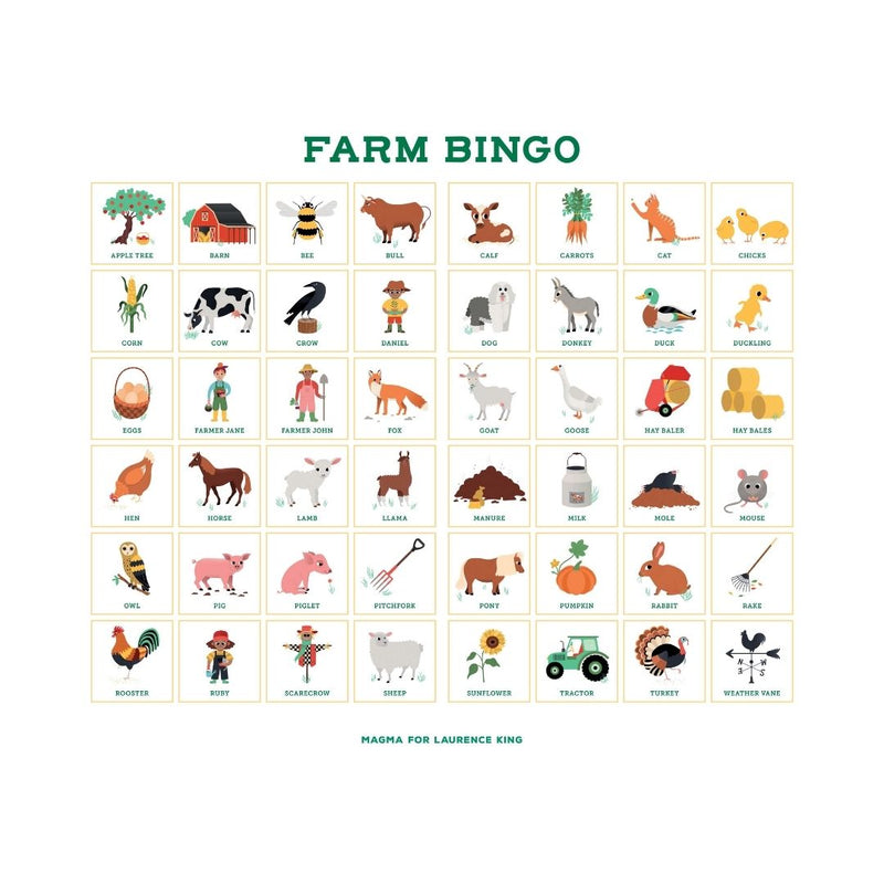 Farm Bingo Board Game