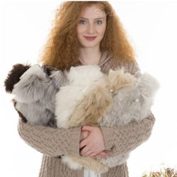 Alpaca Fur and Lambskin Hot Water Bottle by Samantha Holmes