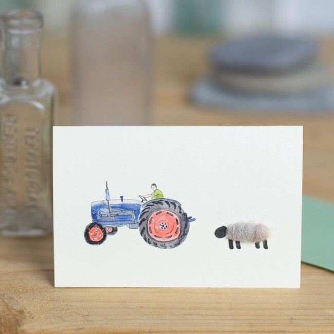 Mini Animal Greeting Card with Wool - Luss General Store