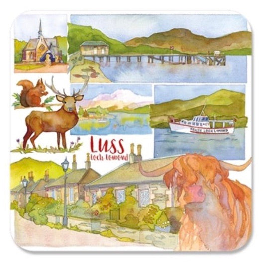 Luss Montage Coaster by Emma Ball