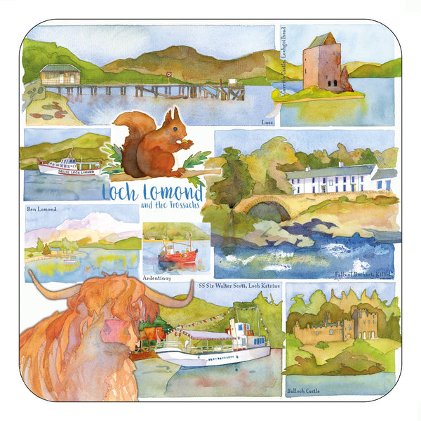 Loch Lomond & The Trossachs Coaster by Emma Ball