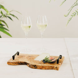 Olive Wood Rustic Serving Tray