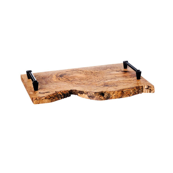 Olive Wood Rustic Serving Tray