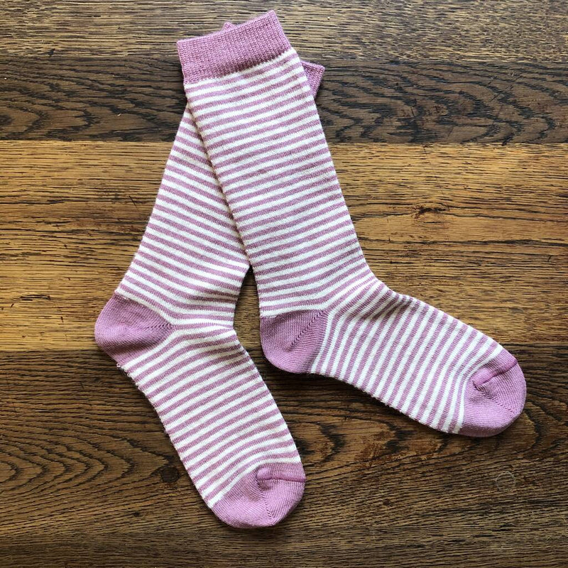 Ladies Stripey Alpaca Socks by Samantha Holmes