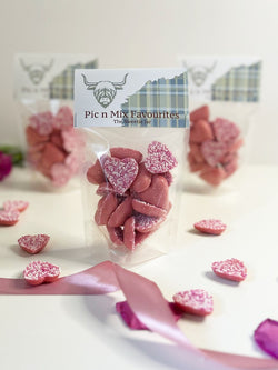 Pink Chocolate Jazzie Hearts