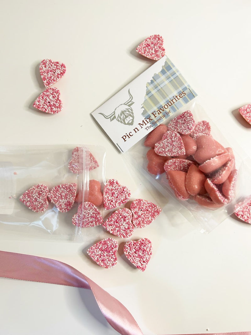 Pink Chocolate Jazzie Hearts