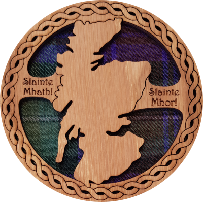 Scotland Map Round Coaster